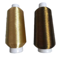 Fil métallique à haute ténacité en polyester de type ST, couleur MS ST-2, argent pur et or, pour machine à broder