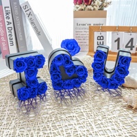 Saint-Valentin Nouveau design en boîte cadeau Fleur éternelle Lettre d'amour personnalisée Marque 26 mots par roses éternelles