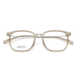 Monture de lunettes ovale en titane Qi Mui, transparente, monture complète, unisexe, M8169, origine Danyang - Product Image 5