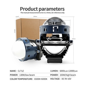 Chenlang OEM ODM haute luminosité 150W lentille de projecteur bi-LED 3.0 pouces feux de croisement RHD LHD plat 12000lm rénovation phares Led - Product Image 5
