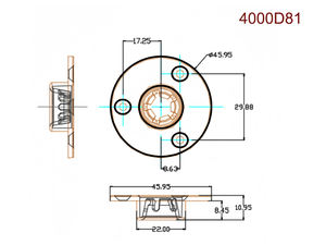 Sous-attache ronde Fixation de panneau mural en bois massif Suspension de panneau mural intégré Fixation de sac souple Installation de panneau mural en nylon - Product Image 5