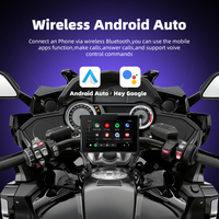 Écran portable de 5 pouces pour moto avec CarPlay, moniteur portable DVR, navigation moto, CarPlay sans fil, Android Auto