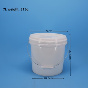 Seaux ronds en plastique PP robustes et durables pour le stockage de lubrifiants et d'huiles pétrolières, seaux industriels - Product Image 1