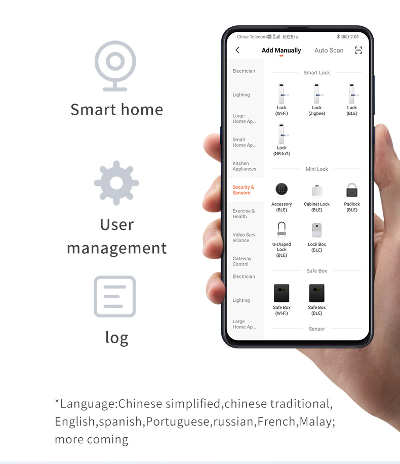 ttlock smart lock cerradura electronica biometric intelligent digital smart door lock for front door