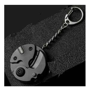 Supuer 2023 new coin shape folding pocket knife with wrench keychain screwdriver