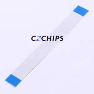 JS10A-12P-100-4-8 FFC Cable (Flexible Flat Cable) P=1mm Connector 12P 1mm 0.3mm Non-Inverting - Product Image 2