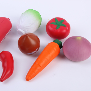 Promotional Personalized Carrot Stress Ball Custom Logo Printed Vegetable Stress Ball for Children - Product Image 1