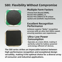Módulo de Sensor de Huella Dactilar Capacitivo Semiconductor S80RT con Función de Activación Táctil, Ultrafino para Aplicaciones IoT de Bajo Consumo