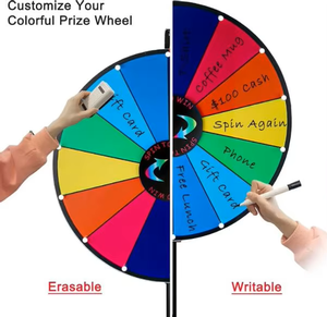 ポータブルカスタマイズ可能な三脚フロアスタンドラッキーマネースピニングゲーミングホイール賞ホイールプロモーションアクティビティトレードショー - Product Image 3