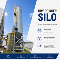 Sistema Completo di Dosaggio Calce con Silo Dotato di Collettore di Polveri, Scaricatore, Coclea e Valvola di Sicurezza per Edilizia