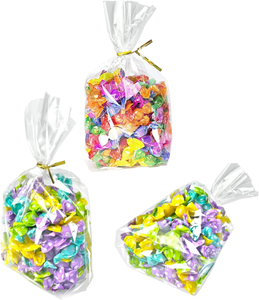 Bolsas de celofán ODM de fábrica para dulces y regalos, con fuelle lateral, sellado térmico, cierre de seguridad, para leche, ensalada y fiestas de cumpleaños - Product Image 1