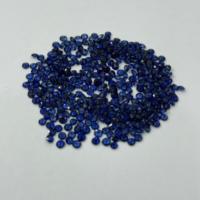 Excelente Corte Natural Azul Zafiro Rondas Difusión Suelto Azul Zafiro Brillante Rondas Piedras Preciosas
