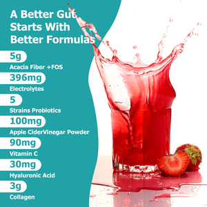OEM ODM Daily Fiber Powder with Probiotics Collagen Electrolytes Supports Digestion Regularity Gut Microbiome Intestinal Barrier - Product Image 6