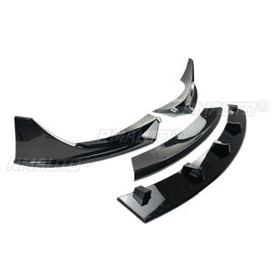 Protector de Parachoques Delantero para Tesla Model 3 2017-2023, Estilo Performance, Alerón, Cubierta, Acabado Brillante, Aspecto de Fibra de Carbono Negro - Product Image 6