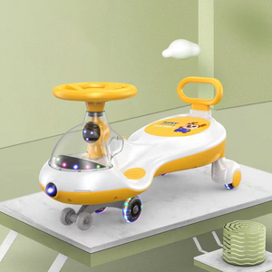 PU flash muet roues, lumières musicales, double decker corps bébé balançoire voiture - Product Image 5