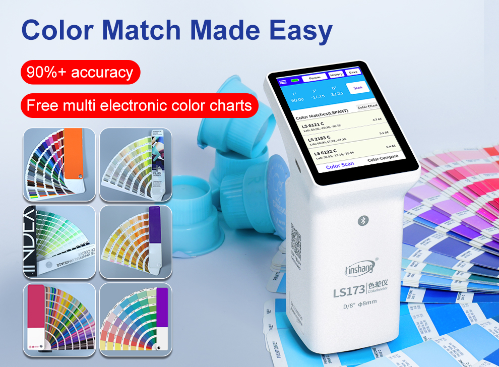 D/8 LS173 Bluetooth Pantone LAB Handheld Colorimeter for Accurate