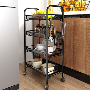 Organización doméstica DSH, venta al por mayor, estante móvil de 4/5 capas, carro de almacenamiento de cocina de Metal, carro para el hogar, estante de almacenamiento - Product Image 6