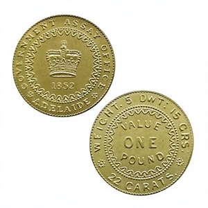1852 Australië - Koloniale 1 pond - Victoria Adelaide Pond Zuid antieke stijl herdenkingsmunten, woondecoratie - Product Image 2