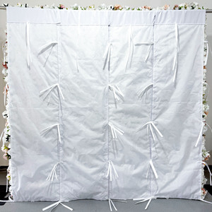 Paneles de Pared de Flores Artificiales Blancas, Decoración de Tela para Bodas, Baby Shower, Cumpleaños, Fondo de Boda, Fotomatón - Product Image 6