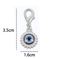Porte-clés Œil Turc en Émail en Gros, Porte-clés Œil Turc Personnalisé, Breloques Œil Turc pour la Fabrication de Bijoux, Breloques de Sac, Pendentif Décoratif