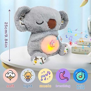 Musica che respira Koala animali di peluche peluche giocattolo del bambino che dorme compagno di poltiglia peluche giocattolo con battito cardiaco - Product Image 2