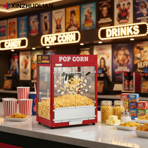 Máquina de Palomitas de Maíz Eléctrica Industrial Antiadherente Automática, Capacidad de 8 oz, Potencia de 1.6KW, Compatibilidad con Múltiples Enchufes, Alta Eficiencia - Product Image 2