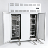 Aquatische producten dubbele deur tray blastvriezer -45~-80 ℃   Snelvriezer voor het invriezen van kreeft, krab en zeevruchten