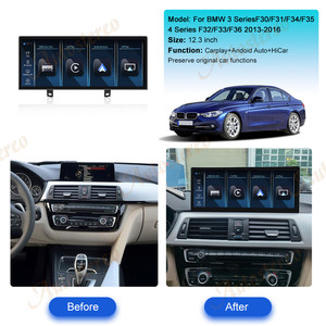 Autostereo Rádio de carro para BMW Série 3 <span class=keywords><strong>F30</strong></span>/F31/F34/F35 Série 4 F32/F33/F36 2013-2016 Leitor de CD DVD Estéreo Carplay Navegação - Product Image 2