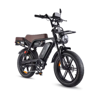 Vélo de montagne électrique OUXI V8 Ultra Max à pneus larges pour adultes, moteur à moyeu arrière, cadre en alliage d'aluminium, batterie au lithium 48V, tout-terrain