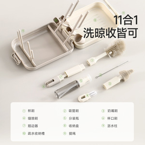 FaSoLa Portable Cleaning Brush Set 5 In 1 Detachable For Cup Lid And Baby Bottle - Product Image 5