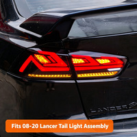 Feux arrière LED séquentiels Plug-and-Play RGB avec clignotants et feux de freinage pour Mitsubishi Lancer EX 2009-2021