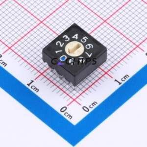 BER-10-1WK(thin) Rotary Encoder Switch Through hole Component (THT) Switch 10 Through Hole True Code - Product Image 1