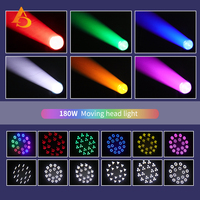 AICPOSE - Luz Móvil LED de 180 W con Rotación de Patrones Gobo, Control de Sonido, Luz Móvil DMX