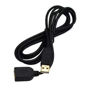 Cabo de extensão USB, 6FT Data Transfer Extension Cable Nylon trançado com conector banhado a ouro para automóvel, aparelho