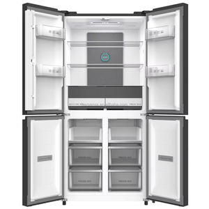 Réfrigérateur intelligent 630L noir à 4 portes avec congélateur supérieur et système de refroidissement par air pour la maison - Product Image 2