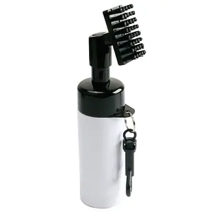 Brosse à eau de nettoyage de golf à tête large Portable Spray étanche Squeeze Bottle Golf Club Brosse de nettoyage
