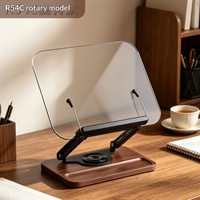 Support de lecture en acrylique, support de tablette, pas d'installation requise, fixation par clip pour livre, outil d'étude de bureau pour étudiants