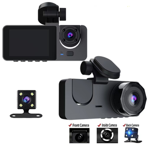 Car Black Box Dash Cam 3-<b>Camera</b> 2inch <b>IPS</b> 1080P WiFi Waterproof Night Vision Multi-Language 1-Year Warranty Video Recorder - Product Image 1