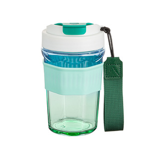 Vaso de Vidrio Recto Estilo Ins, Vaso de Alta Apariencia, Vaso Práctico y Portátil para Café - Product Image 1