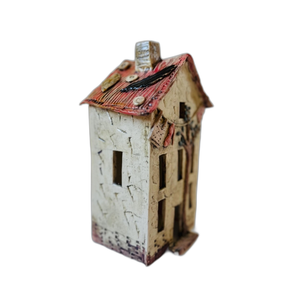 Large Handmade <strong>Pottery</strong> House Tea Light Holder Wattlewood <strong>Cottage</strong> - Product Image 3