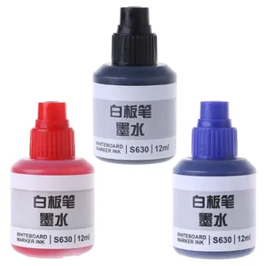 12Ml Bút Đánh Dấu Bảng Trắng Mực Nạp Lại Cho Mực Nạp Lại Bút Đánh Dấu Bảng Trắng Đen Đỏ Xanh Đồ Dùng Học Tập Văn Phòng Bút