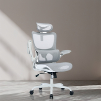 Vente en gros de chaise de bureau de direction pivotante moderne de luxe design à bascule confortable avec appui-tête réglable tissu fer
