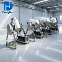 Mélangeur agitateur populaire de type tambour à taille élastique en acier inoxydable 304 de 200 L avec moteur, engrenage et roulement pour le mélange de céréales et de poudres fines