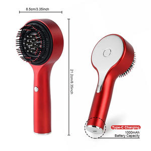 Pettine Massaggiante a Luce Rossa per Meridiani Attivi, Dispositivo per la Cura dei Capelli e del Cuoio Capelluto, Stimolatore di Crescita dei Capelli - Product Image 1