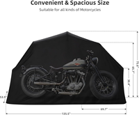 Housse de moto en tissu Oxford, housse de moto imperméable à la neige, housse de protection pour moto en plein air, Oxford 600D