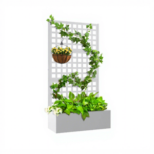 <span class=keywords><strong>Jardinera</strong></span> Metálica de Privacidad de Aleación de Aluminio Cortada con Láser, con Orificio de Drenaje, Decoración de Jardín Ecológica, <span class=keywords><strong>Precio</strong></span> de Fábrica - Product Image 1