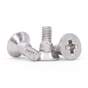 Tornillo de Cabeza Plana Avellanada con Hombro y Ranura Cruzada DIN965 ISO7046, Acero Inoxidable A2-70 A4-70 18-8, Perno de Fijación Personalizado M4 - Product Image 1