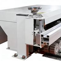 Bandeuse de chants pour le travail du bois 3,8 kW, pour panneaux PVC et contreplaqué 207, vitesse 8 m/min, double tension 110V/220V, pot de colle 1000 ml, MDF