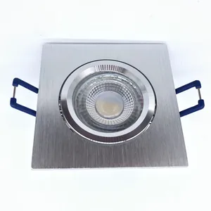 Lampu Sorot LED Toko Pakaian Pasir Perak Aluminium MR16 Gu10 Perlengkapan Lampu Sorot