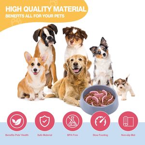 Comedero Lento para Perros de Silicona Ecológico y Lujoso, Antideslizante, con Capacidad de 700 ml y Tapete de Agua - Product Image 5